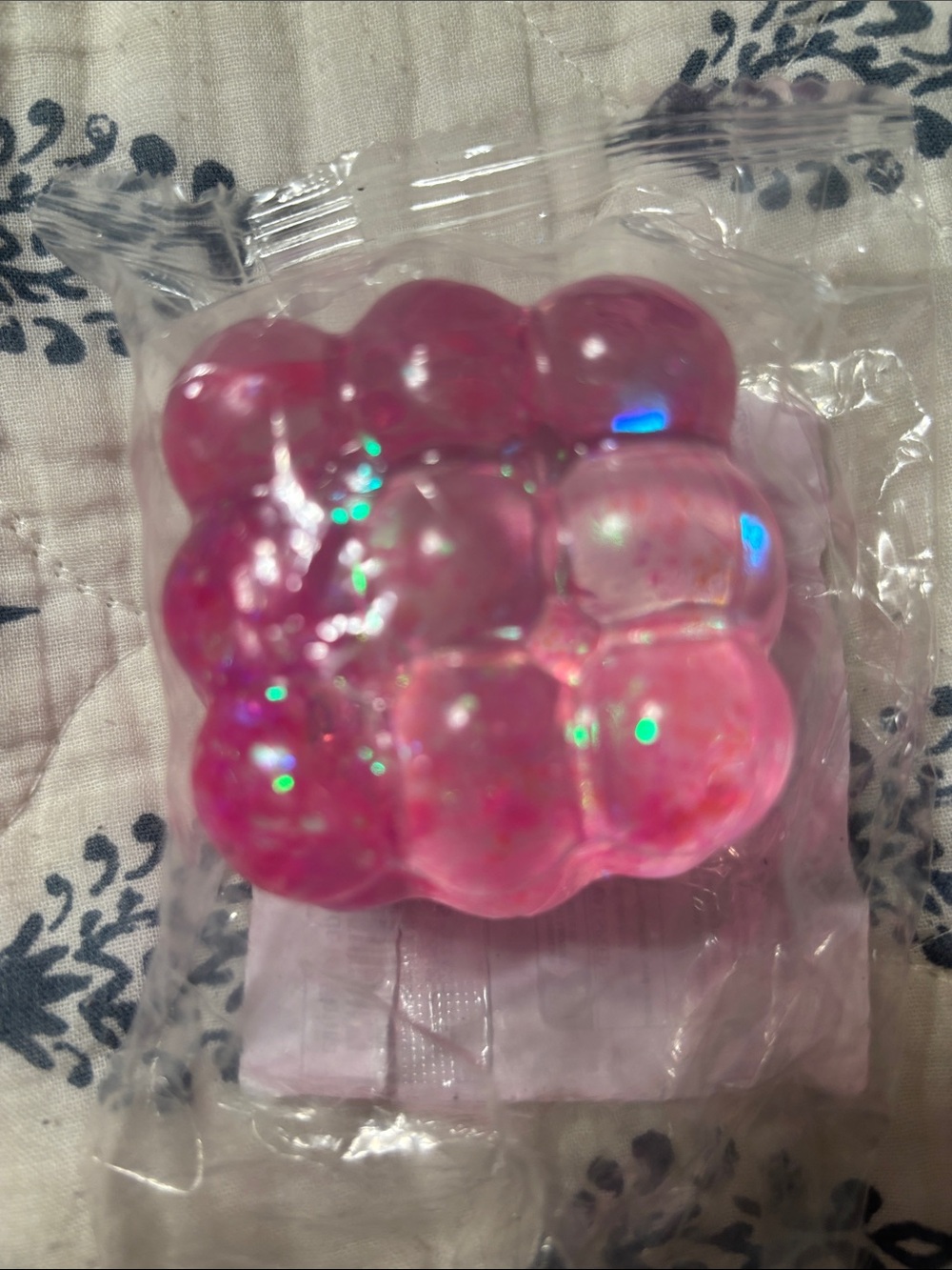 Pink Glitter Sensory Squishy Stress Toy for Kids